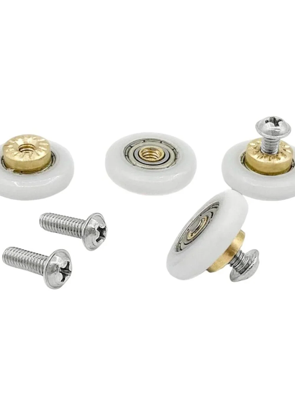 4PCS Shower Door Rollers Runners Wheels Replacement Part Bathroom Glass Door Run